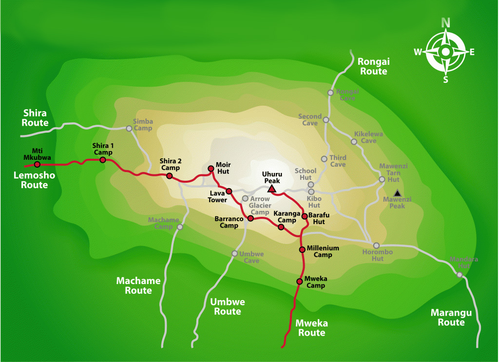 Mount-Kilimanjaro-Routes